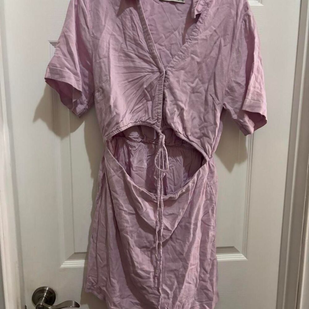 Abercrombie-fitch Women's Purple and Pink Dress